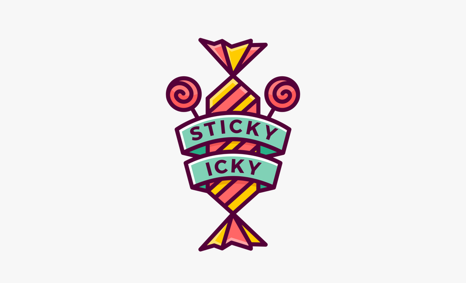 bright lollipop candy  logo 