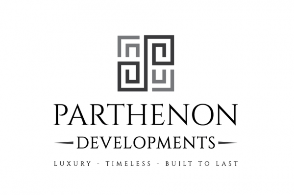 Four mirror image patterns facing each other in a grid with the text “Parthenon Developments”