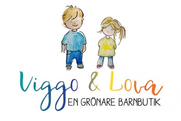 boy and girl watercolor  logo 