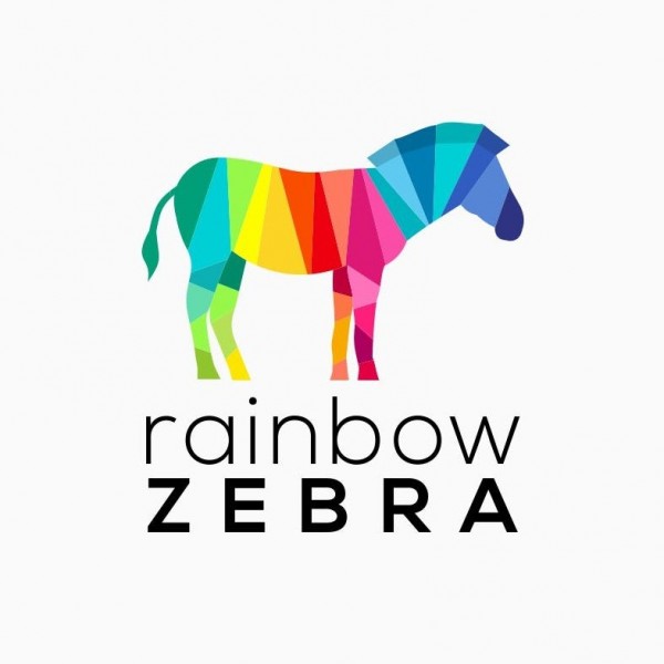 rainbow zebra  logo 