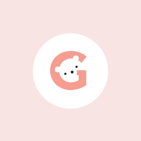 bear inside letter g  logo 