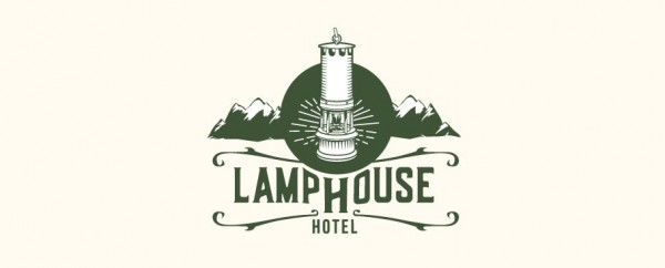 A rustic, yet modern approach for a  logo  suited for a hotel located in an old miners’ town