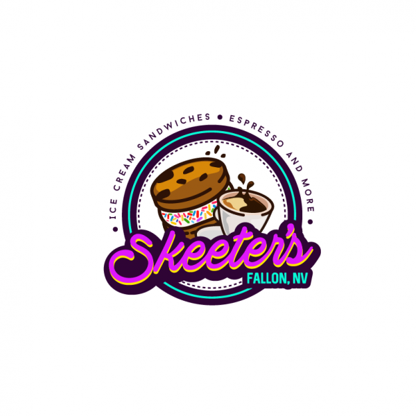 Cookies and ice cream shop  logo 