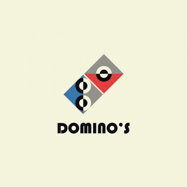 Domino’s  logo  in Bauhaus design style