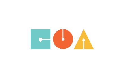 GOA  logo  with Bauhaus design