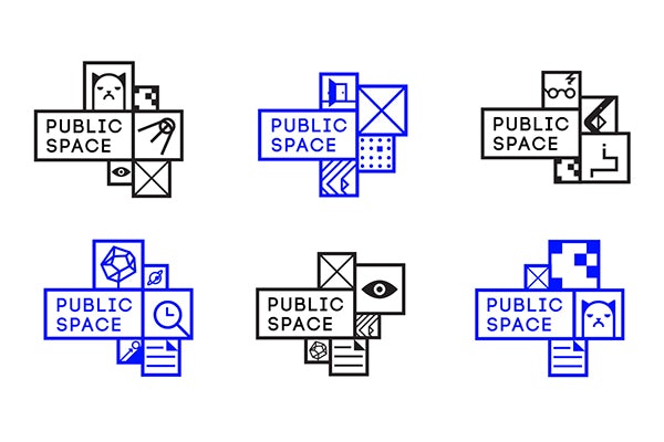 different  logo  option for public space