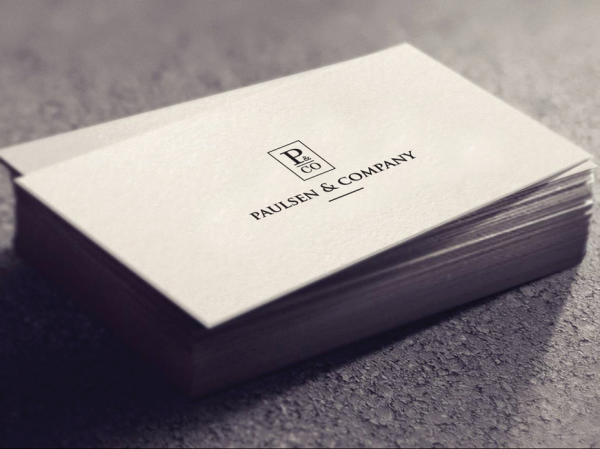 Paulsen & Company business card