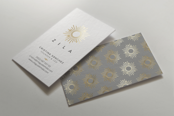 Patterned business card