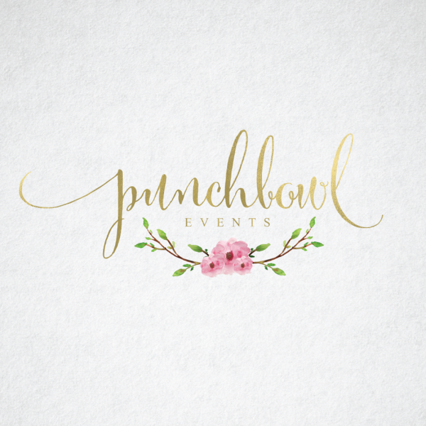 Calligraphic wedding  logo 