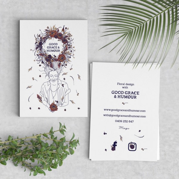 business card for good grace by mad pepper