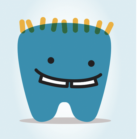 cute children's dentist online  logo 