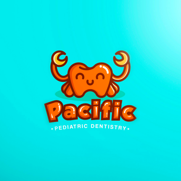 crab tooth  logo  for pediatric pacific dentist