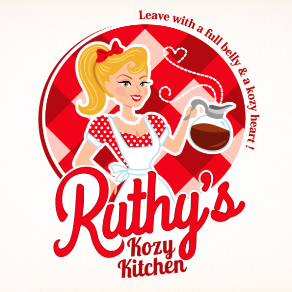 Ruthys kitchen  logo  design