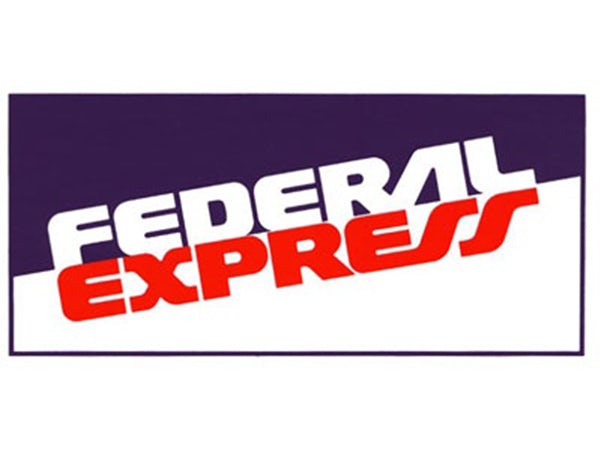 Federal Express (now FedEx)  logo  from 1973