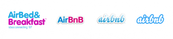 Airbnb evolving  logo s