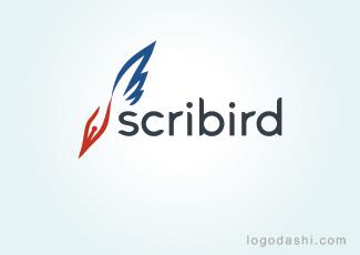 scribird標(biāo)志標(biāo)志logo設(shè)計(jì)，品牌vi設(shè)計(jì)