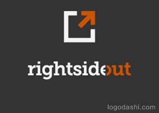 Rightsideout標(biāo)志標(biāo)志logo設(shè)計(jì)，品牌vi設(shè)計(jì)