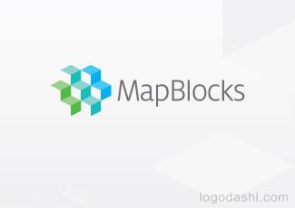 MapBlocks商標(biāo)標(biāo)志logo設(shè)計，品牌vi設(shè)計