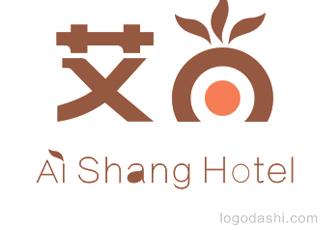 艾尚旅館標(biāo)志logo設(shè)計，品牌vi設(shè)計