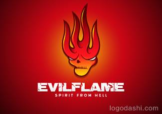 EvilFlame標志logo設(shè)計，品牌vi設(shè)計