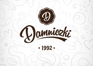 Damniczki糖果屋標志logo設計，品牌vi設計