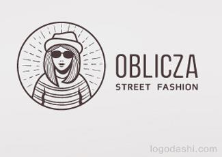 OBLICZA街頭時(shí)尚標(biāo)志logo設(shè)計(jì)，品牌vi設(shè)計(jì)