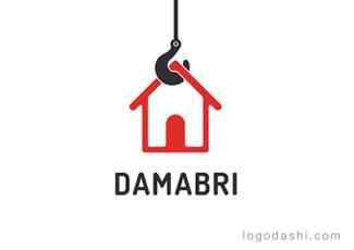 DAMABRI搬家隊標(biāo)志logo設(shè)計，品牌vi設(shè)計