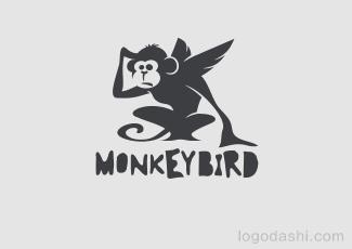 Monkeybird標志標志logo設(shè)計，品牌vi設(shè)計