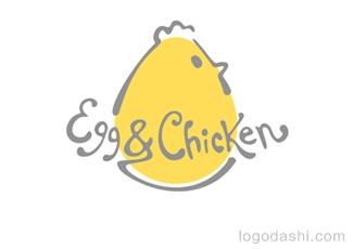 Egg&Chicken廚具logo標(biāo)志logo設(shè)計，品牌vi設(shè)計