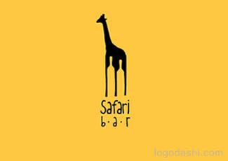 Safari酒吧標(biāo)志logo設(shè)計，品牌vi設(shè)計