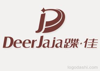 DeerJaia蝶佳字體標志標志logo設計，品牌vi設計