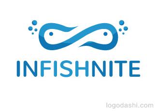 Infishnite標志logo設計，品牌vi設計