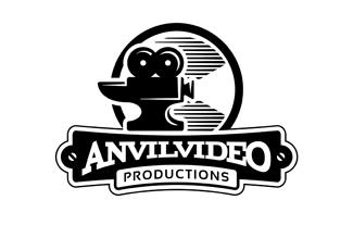 Anvilvideo電影制片廠(chǎng)標(biāo)志logo設(shè)計(jì)，品牌vi設(shè)計(jì)