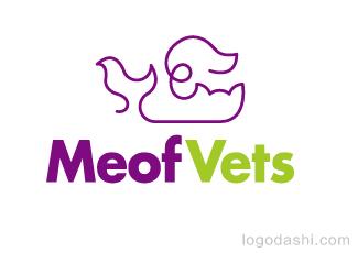 Meof獸醫(yī)logo標志logo設計，品牌vi設計