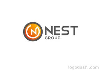 NEST集團標志logo設計，品牌vi設計