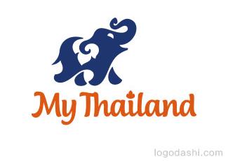 MyThailand大象標志logo設(shè)計，品牌vi設(shè)計