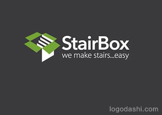 StairBox標(biāo)志logo設(shè)計，品牌vi設(shè)計