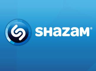 Shazam音樂識別軟件標志logo設(shè)計，品牌vi設(shè)計