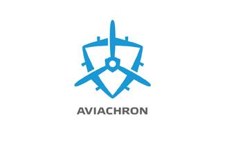 AviaChron標志logo設(shè)計，品牌vi設(shè)計