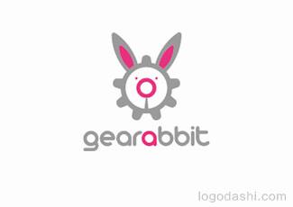 GeaRabbit標志標志logo設計，品牌vi設計