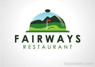 FAIRWAYS餐館標(biāo)志標(biāo)志logo設(shè)計(jì)，品牌vi設(shè)計(jì)