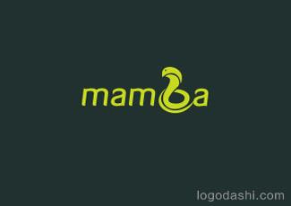 mamba眼鏡蛇標志logo設計，品牌vi設計