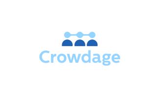 Crowdage標(biāo)志logo設(shè)計(jì)，品牌vi設(shè)計(jì)