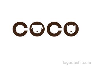 COCO寵物產(chǎn)品標志logo設計，品牌vi設計