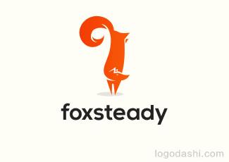 Foxsteady商標標志logo設(shè)計，品牌vi設(shè)計