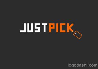 JustPick電子商務標志logo設計，品牌vi設計