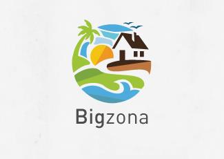 Bigzona標志標志logo設計，品牌vi設計