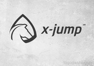 x-jump標(biāo)志logo設(shè)計(jì)，品牌vi設(shè)計(jì)