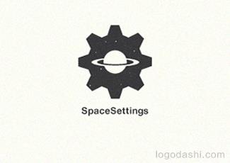 齒輪與行星標(biāo)志logo設(shè)計，品牌vi設(shè)計
