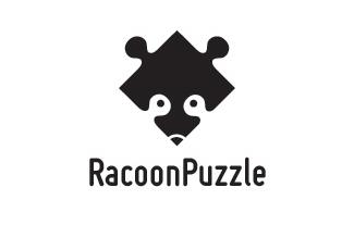 RacoonPuzzle標(biāo)志logo設(shè)計(jì)，品牌vi設(shè)計(jì)